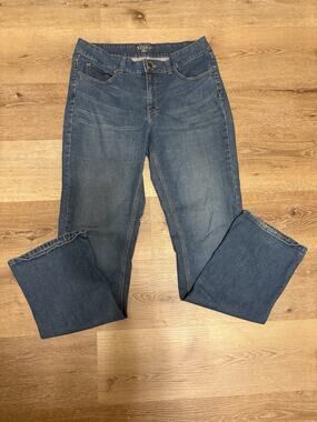 Riders by LEE Jeans Womens Blue Denim Straight Mid Rise Retro 30"x 30.5" READ